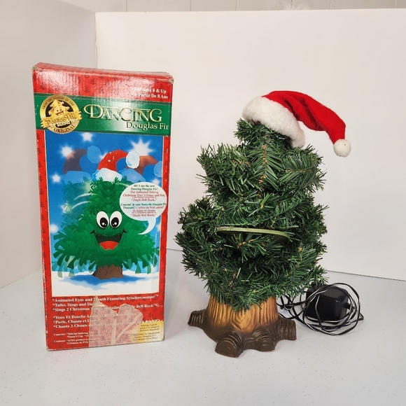 Vintage Gemmy Douglas Fir The Talking Tree Animated Singing Christmas Tree 1990s - Picture 1 of 7